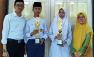 Zaza dan Izzat Siswa MTs Negeri 9 Bantul Juara Olimpiade Bahasa Arab