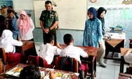 Gramasi Makan Bergizi Pas, Dandim Karanganyar: Rata-rata Habis Makannya!