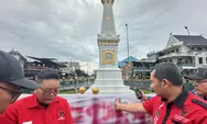 Ratusan Kader PDI Perjuangan Kota Yogya Cap Jempol Darah di Tugu, Tegaskan Setia Megawati 