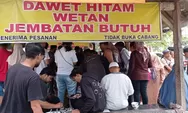 Lebaran, Dawet Ireng Timur Jembatan Butuh Diserbu Pembeli