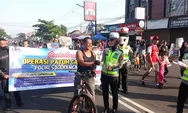 Polantas Karanganyar Sosialisasi Tertib Lalu Lintas di CFD