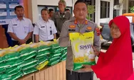 Polresta Cilacap Bantu Salurkan Puluhan Ton Beras Murah