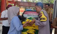 Gerakan Pangan Murah Polres Temanggung di Desa Tlilir, Ludes Kelarisan