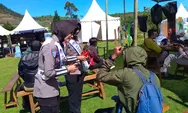 Korlantas Gaungkan Keselamatan Lalu Lintas  di Dieng Culture Festival 2025