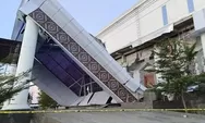 Terlalu! Baru Diresmikan 2022, Atap Teras Gedung KPT Brebes Ambruk