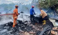 Ditinggal Jemput Anak Saat Masak, Dua Rumah Gebyog di Karanganyar Hangus Terbakar