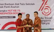 Ingin Bersama Rakyat, HUT Ke-75 DPRD Boyolali Berikan Bantuan Alat Tulis Bagi Anak Panti Asuhan