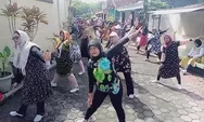 Peringati Hari Ibu, Kelompok Senam Luminous Gelar Senam Daster di Perumahan Guwosari