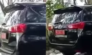 Heboh Mobil Dinas Pelat Merah Terobos Jalan Cor, Warganet:  Minimal Copot Jabatannya