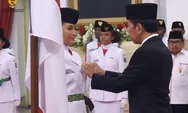 Presiden Jokowi Kukuhkan 76 Anggota Paskibraka 2023, Diawali Pembacaan Ikrar Putra Indonesia