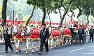 Prosesi Kirab Budaya Meriahkan HUT Ke-78 Kemerdekaan RI di Istana Merdeka