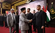 Prabowo Terima 22 Mahasiswa Palestina Bakal Penerima Beasiswa di Unhan RI