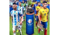 Duo Kapten Messi dan Rodriguez Bakal Duel Sengit Berebut Gelar Juara Copa Amerika 2024, Ini Catatatn Pertandingan Argentina VS Colombia