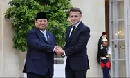 Kunjungi Istana Elysee Prancis, Prabowo Subianto Disambut Hangat oleh Presiden Emmanuel Macron