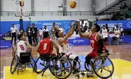 Laga Ekshibisi Peparnas XII Solo 2024, Tim Basket Kursi Roda Indonesia Bersiap Menuju ASEAN Para Games 2025