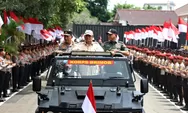 Tiba di Akpol Semarang, Prabowo Disambut Meriah pada Pembukaan Apel Kasatwil Polri 2024