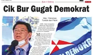 Angkat Headline Cik Bur Gugat Partai Demokrat, Ini Link Baca Epaper Harian Pagi Metro Jambi