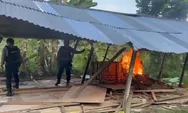 Basecamp Narkoba di Danau Sipin Kota Jambi Dibakar Petugas Operasi Antik