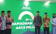 Baznas Himpun Dana Rp447,9 Miliar dari ZIS Selama Ramadhan