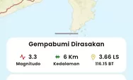 Gempa 3,3 Magnitudo Guncang Kotabaru