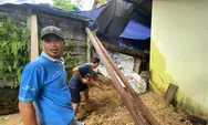 Hujan Deras, Material Tanah dan Pasir Timpa Rumah Warga di Telaga Sari