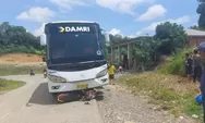 Pengendara Motor Meninggal Tersenggol Bus di Jalan Poros Kaltara