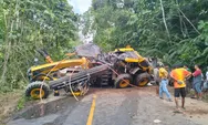 Rem Blong, Truk Tronton Tergelincir di Jalan Poros Samarinda-Berau, Sopir Tewas Terjepit