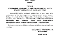 Ada Rangkaian HUT RI, Pelajar di Balikpapan Selatan dan Timur Belajar Daring