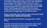 Kabar TPP Guru di Kubar Dipotong Hoaks, Ini Faktanya dari Pemkab 