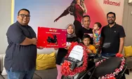 Pelanggan Telkomsel di Muara Wahau Raih Sepeda Motor Program Undian SIMPATI HOKI