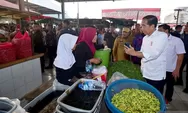 Presiden tinjau harga bahan pokok di Pasar Bukit Sulap Lubuklinggau