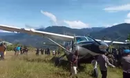 BREAKING NEWS: Pesawat Smart Air Tergelincir di Intan Jaya Papua Tengah