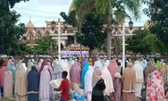 Ribuan Umat Muslim Merauke Ikuti Solat Ied di Masjid Al-Aqsa Merauke   