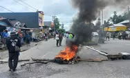 Aksi Bakar Ban dan Palang Jalan di Timika, Buntut 3 Orang Tewas dalam Kecelakaan Maut