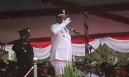 Johannes Rettob Pimpin Upacara HUT RI di Mimika: Berlangsung Khidmat Meski Diguyur Hujan