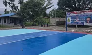  Ada Lapangan Volly Unik di Gorong-gorong Timika