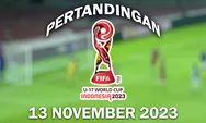 Jadwal Piala Dunia Fifa U-17 World Cup Indonesia 2023 Hari Ini 13 November 2023, Timnas Indonesia Lawan Panama