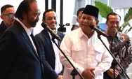 Prabowo Subianto Kunjungi Surya Paloh di Markas Nasdem
