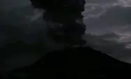 Gunung Ruang Erupsi Kembali Dini Hari Ini