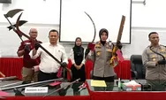 Berandalan Bermotor Bersenjata Lengkap Siap Tawuran Diamankan Polres Sukabumi Kota