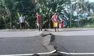 Gempa Kerak Dangkal M5,8 Guncang Pulau Panoan Merusak Rumah dan Jalan