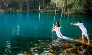 Cari Spot Foto Berayun di Atas Air? Telaga Biru Cicerem Jawabannya