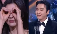 Momen Gemas! Lee Kwang Soo Tersipu Saat Pacar Buat Kejutan di Blue Dragon Awards