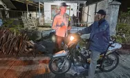 Patroli Dini Hari, Polsek Candipuro Lumajang Jatim Periksa Pengendara dan Antisipasi Kriminalitas