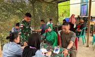Semarak HUT Ke-81 TNI, Satgas Yonarmed 13/Nanggala Gelar Bakti Sosial hingga Khitanan Gratis di Perbatasan RI–Malaysia