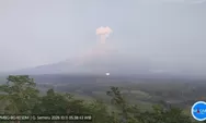 Gunung Semeru Erupsi Lagi Hari Ini, Kolom Abu Tembus 1.000 Meter