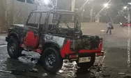 Detik-Detik Suzuki Jimny Klasik Hangus di PIM