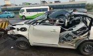 Mobil Listrik Wuling Binguo Alami Kecelakaan di Tol Ancal Hari ini