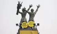 Serukan Kritik di Bundaran HI, 6 Aktivis Greenpeace Diamankan Polisi