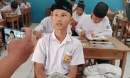 Siswa MTs Muhammadiyah Gunung Manik Senang Makan Bergizi Gratis Prasmanan, Bisa Nambah